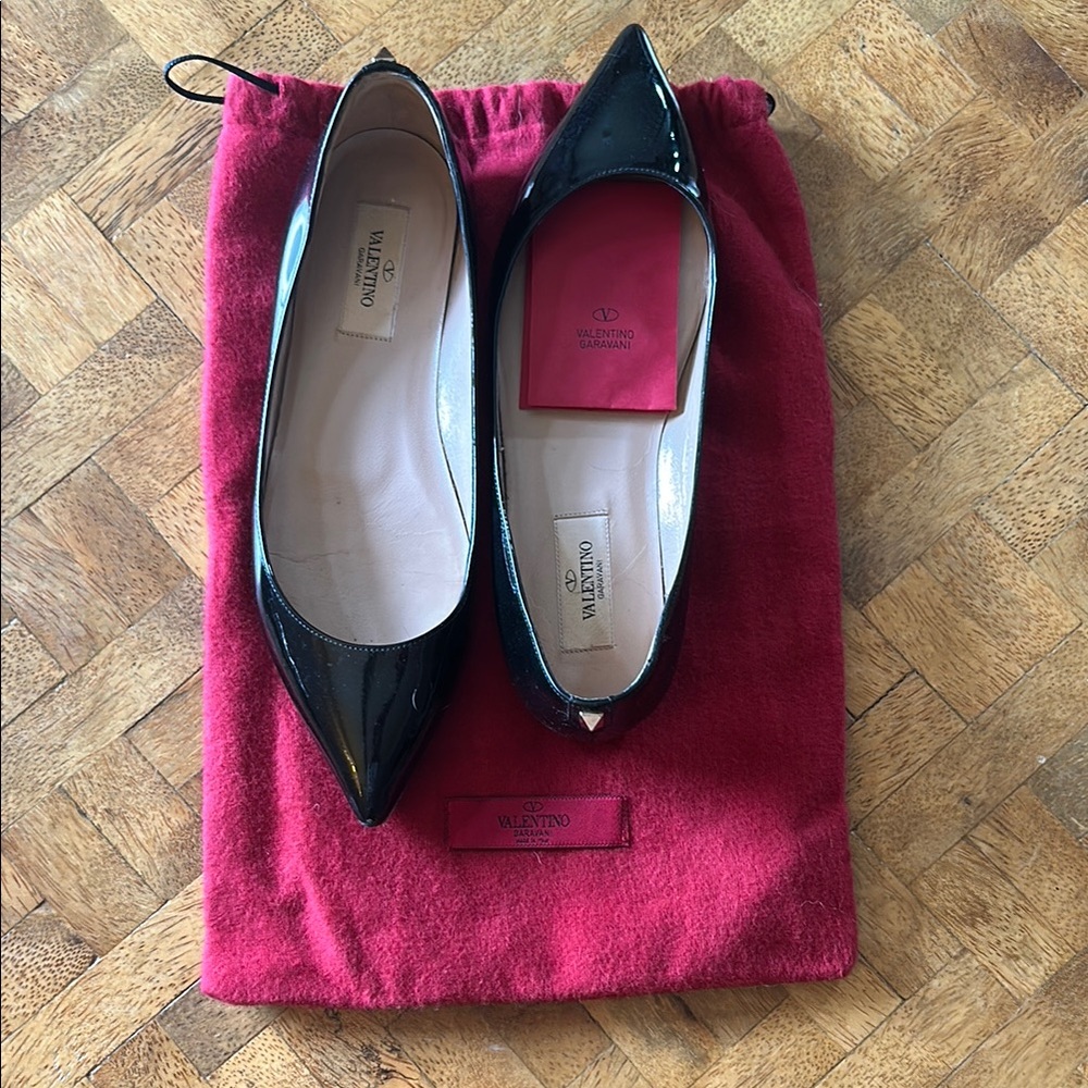 Valentino Women's Black Patent Leather Heels